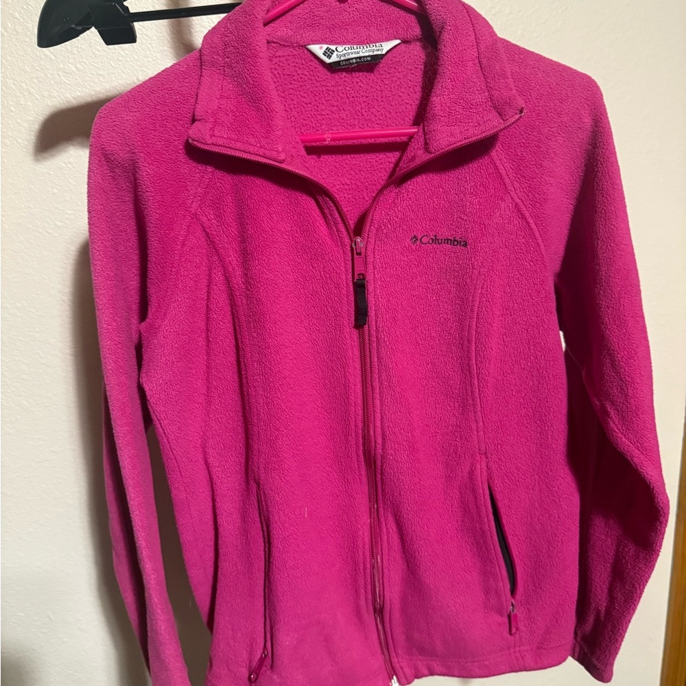 Columbia Vibrant‎ Pink Fleece Jacket